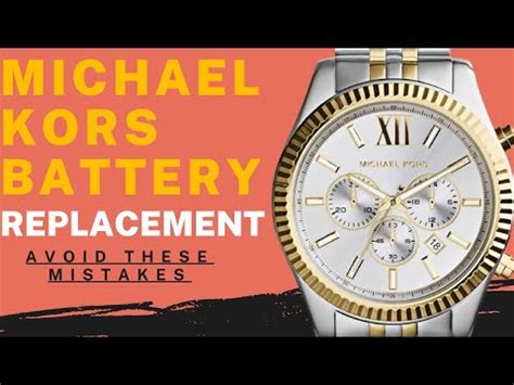 michael kors 8077 battery|Michael Kors battery replacement.